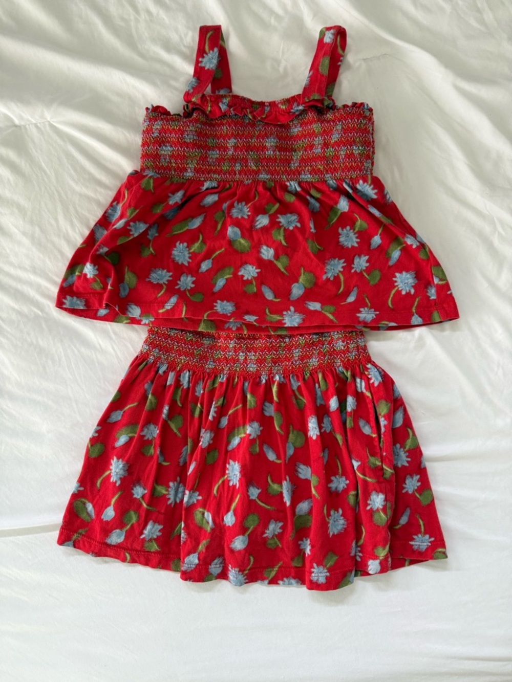 J Crew Girls’ Matching Smocked Skort and Tank